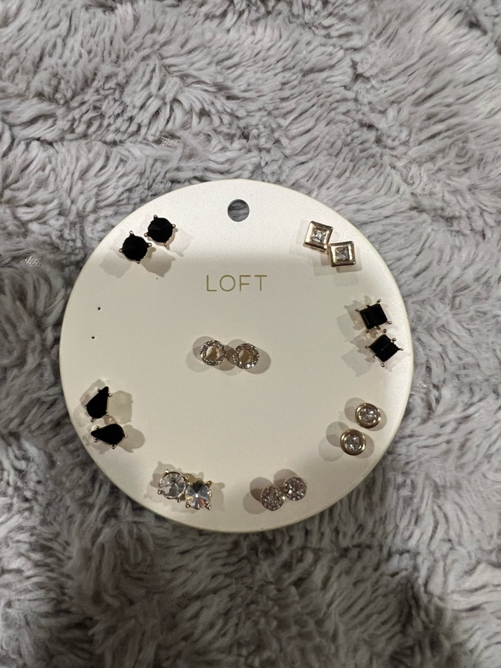 LOFT Gold-Tone Mixed Stud Earring Set
